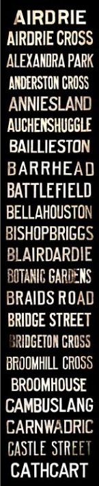 Glasgow Tram Destinations