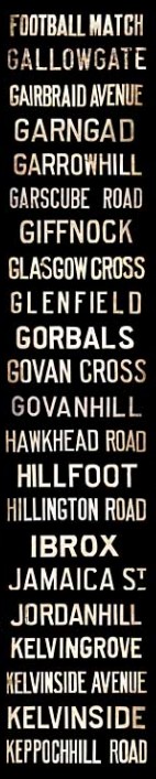 Glasgow Tram Destinations