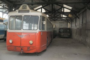 Top deck of Glasgow tram 488 in France