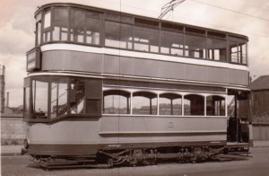 Glasgow tram 488 newly overhauled, 28th June 1960